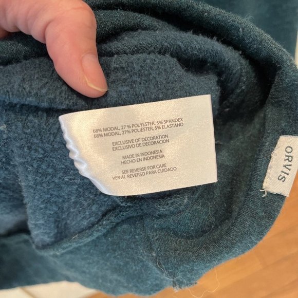 Orvis Mens XL Cashmere Blend Green sweater Shirt Top Super Soft - Picture 6 of 7